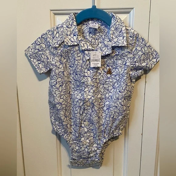 NWT Baby Gap Button-Up Shirt size 6-12 Months - Picture 1 of 7